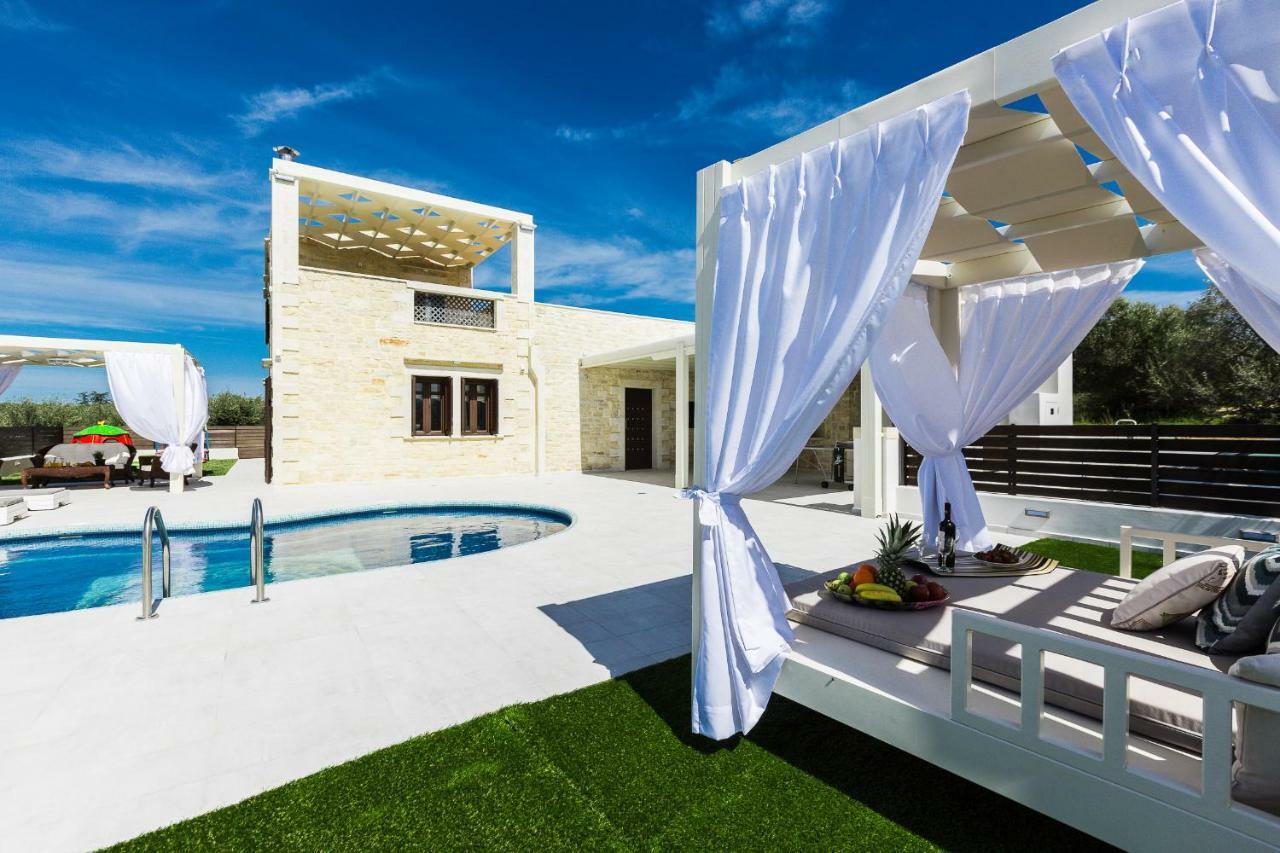 Caramel Villa, With 40M2 Pool & Spa Whirlpool, By Thinkvilla Pánormos 外观 照片